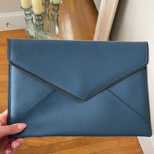 Rebecca minkoff blue leo clutch
